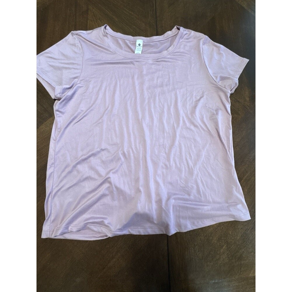 NWT Velocity Blanca Crew Top T-Shirt w/Tied Open Back Size L Short Sleeve Pink